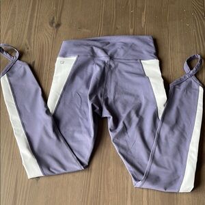 Womens Purple and White Leggings